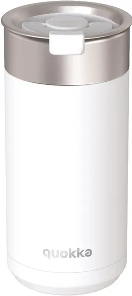 Cană termică Quokka Boost - White, 400 ml
