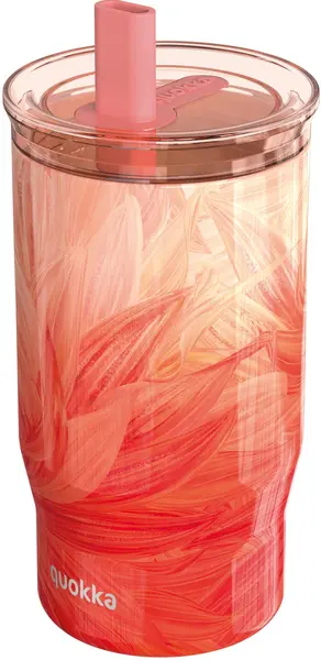 Cană termică Quokka Mist - Peach Petals, 720 ml