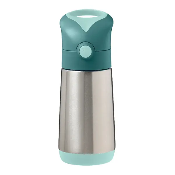 Cana termos cu pai, 12 luni+, Verde, 350 ml, B.Box