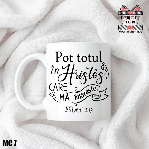 Cana verset Filipeni 4:13 MC7 Alb