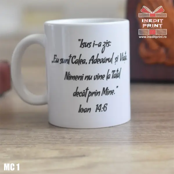 Cana verset Ioan 14:6 MC1 Alb