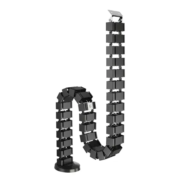 Canal cablu Fellowes Filex negru cu magnet și prindere cu șurub 130 cm Canal cablu Fellowes Filex negru cu magnet și prindere cu șurub 130 cm