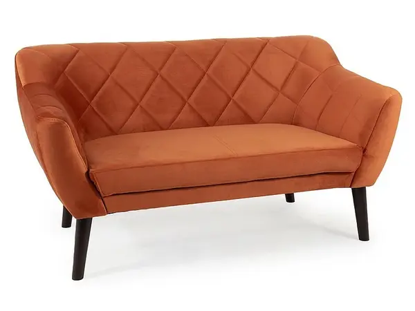 Canapea 2 locuri CARLA VELVET 140 CM - Orange