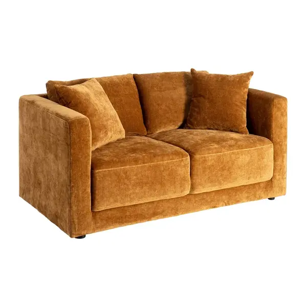 Canapea 2 locuri CORIA 165 CM - Mustard