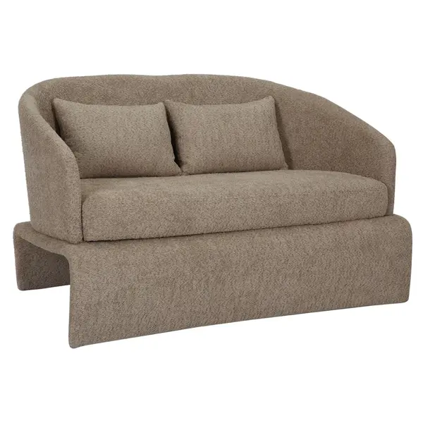Canapea 2 locuri LARSO 128 CM - Beige