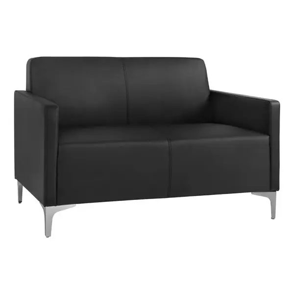 Canapea 2 locuri SEMINI 113 CM - Negru