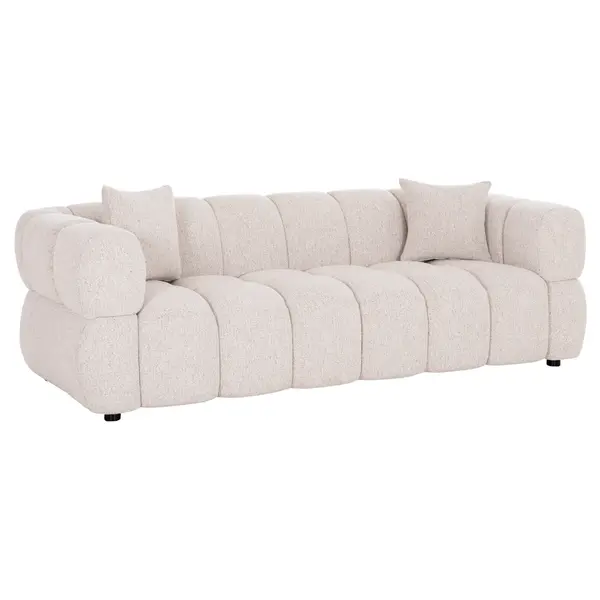 Canapea 3 locuri AMIRIA 220CM - Cream