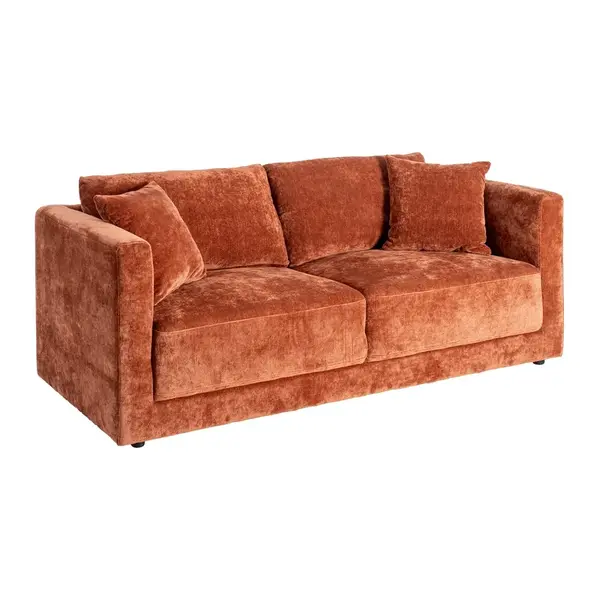 Canapea 3 locuri CORIA 210 CM - Caramiziu
