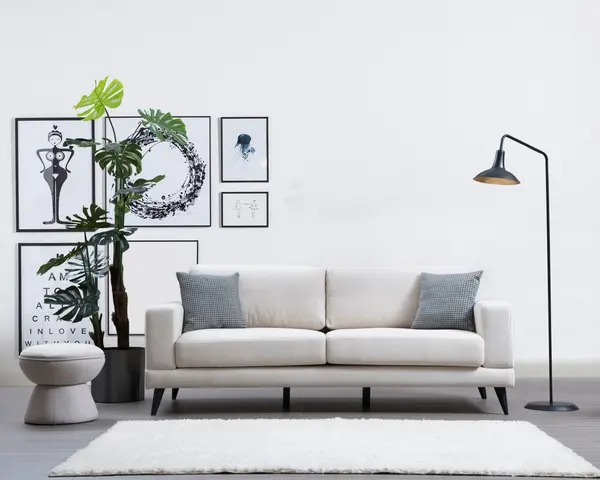 Canapea 3 locuri extensibila Nordic Bej
