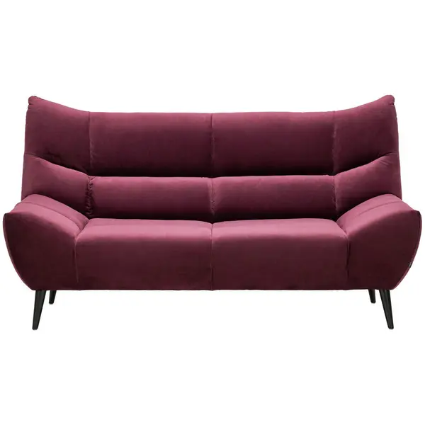 Canapea Cu 2 Locuri, textil, roșu burgund