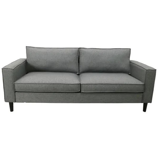 Canapea Cu 3 Locuri, textil, gri deschis