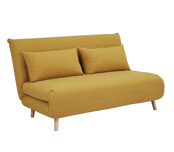 Canapea extensibila 2 locuri JEREMY 147 CM - Mustard