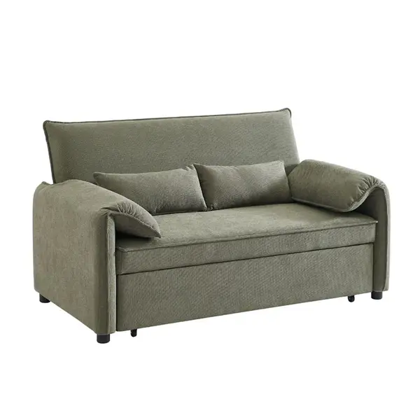 Canapea extensibila 3 locuri GIRADO 161 CM - Verde