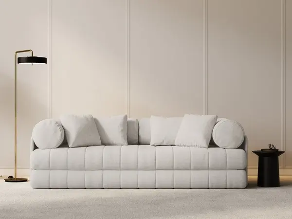 Canapea extensibila 3 locuri Kemi boucle L206 cm