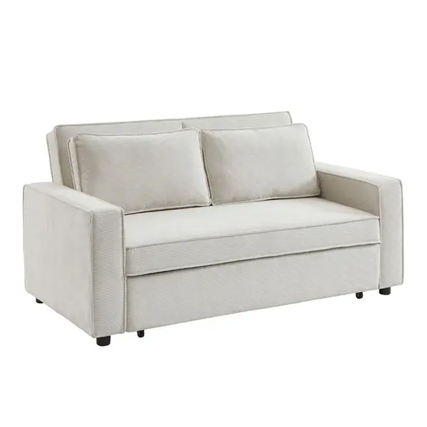 Canapea extensibila 3 locuri NABERO 172 CM - Cream