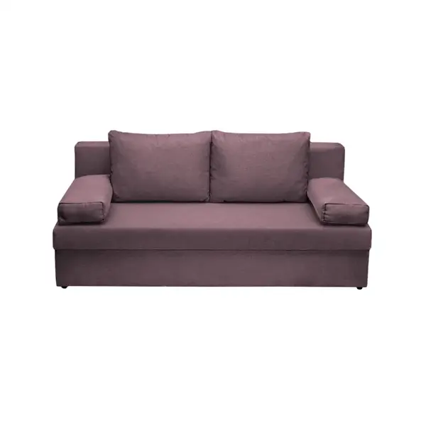 Canapea extensibila ANA, 3 locuri, cu lada depozitare, mov, 185x82x80 cm