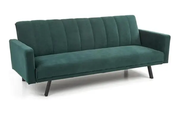 Canapea extensibila Armando velvet verde – H78 cm
