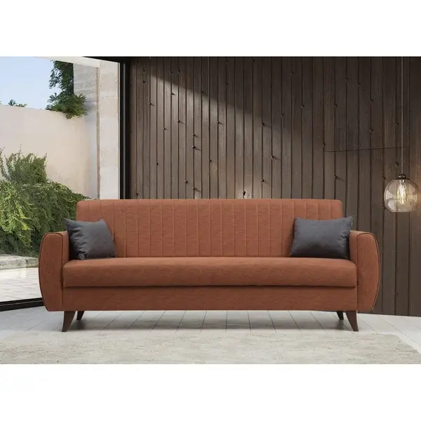 Canapea extensibila cu 3 locuri Alkon cu Lada de Depozitare, 214x86x77 cm