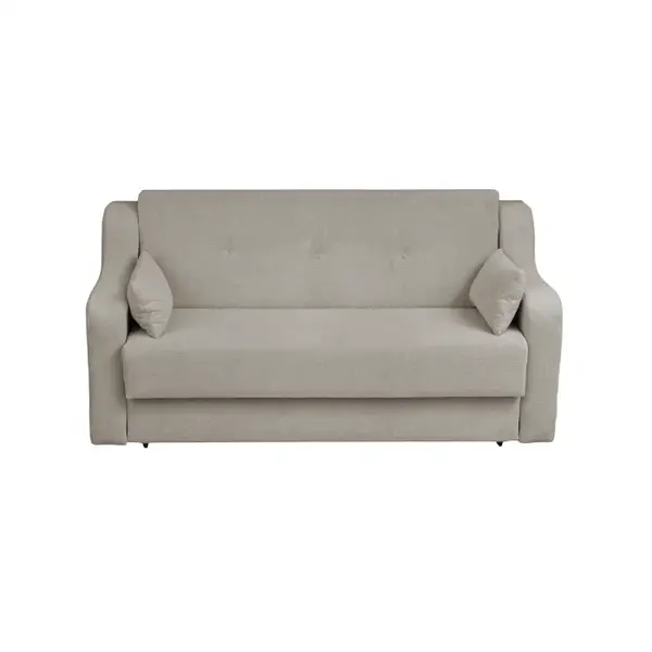 Canapea extensibila GINA XL II, 3 locuri, cu arcuri si lada depozitare, bej, 190x100x95 cm
