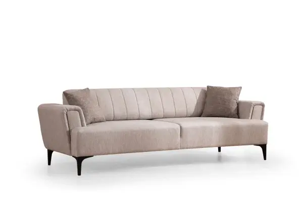 Canapea extensibila HAMLET, 3 locuri, bej, 230x95x77 cm