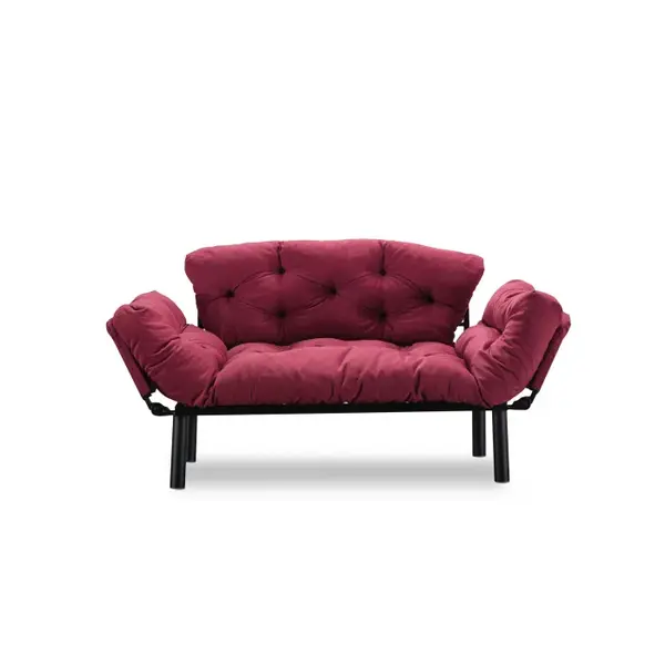 Canapea extensibila NITTA, 2 locuri, bordo, 155x70x80 cm