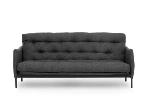 Canapea extensibila RENGE, 3 locuri, gri inchis, 200x82x92 cm
