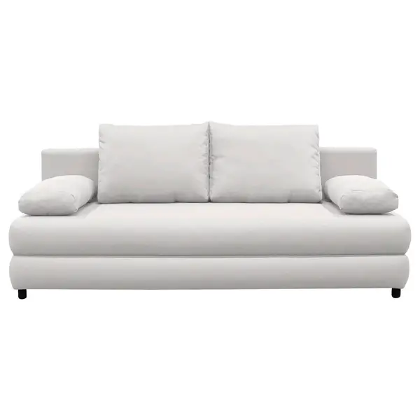 Canapea Extensibilă, textil, alb