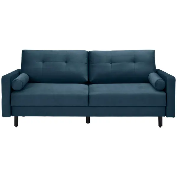 Canapea Extensibilă, textil, albastru