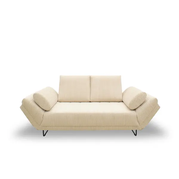 Canapea Extensibilă, textil, crem