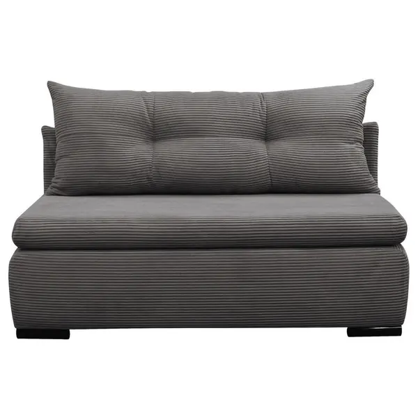 Canapea Extensibilă, textil, gri