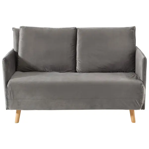 Canapea Extensibilă, textil, gri