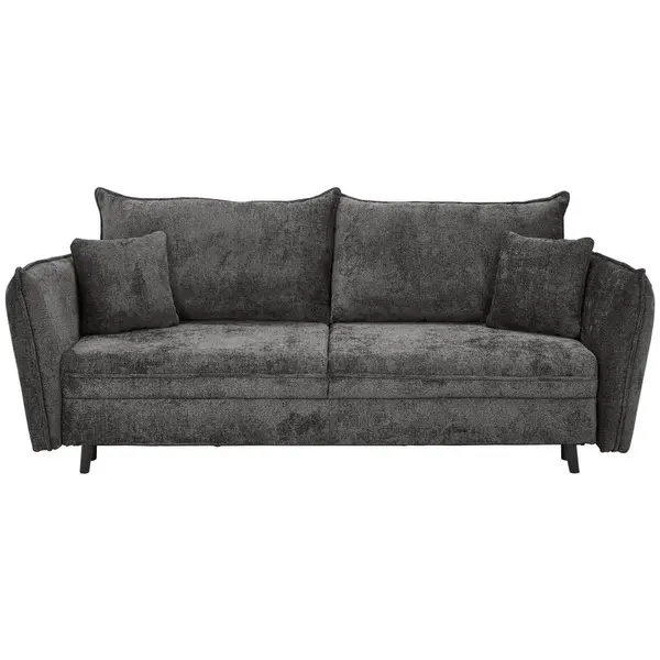 Canapea Extensibilă, textil, gri