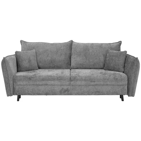 Canapea Extensibilă, textil, gri deschis