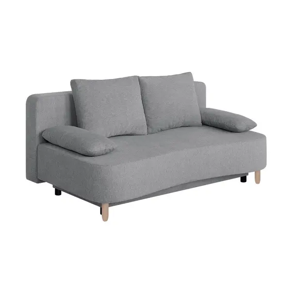 Canapea Extensibilă, textil, material pe bază de lemn, taupe
