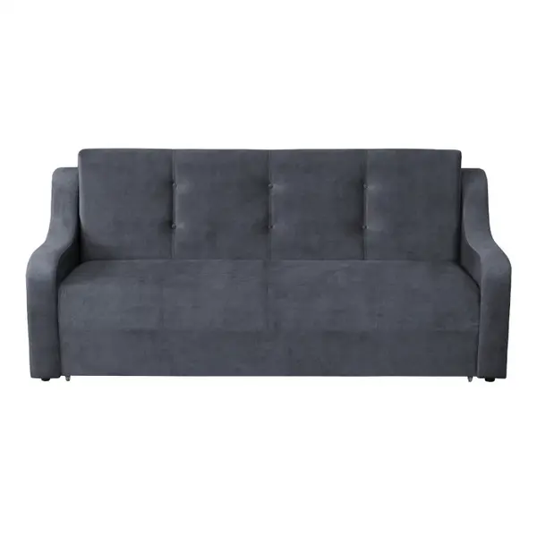 Canapea extensibila VALY II, 3 locuri, cu lada depozitare, albastru petrol, 215x90x95 cm