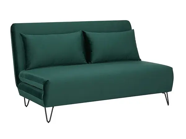 Canapea extensibila Zenia Velvet Verde – l90 x L141 x h81 cm