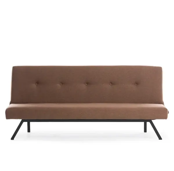 Canapea extensibila ZOLA, 3 locuri, maro, 180x64x78 cm