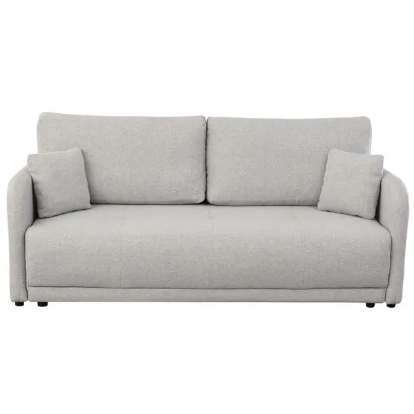 Canapea, lemn, plastic, textil, cappuccino