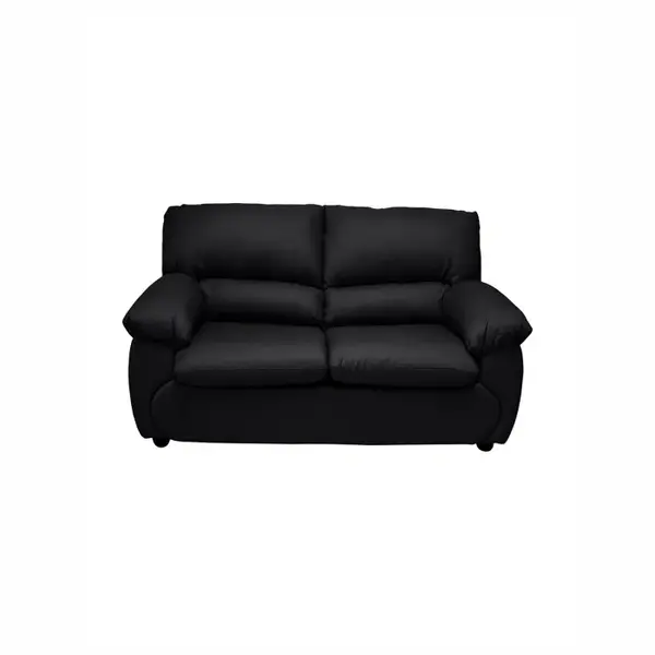 Canapea LUXOR 2L fixa, 2 locuri, negru, 171x95x95 cm