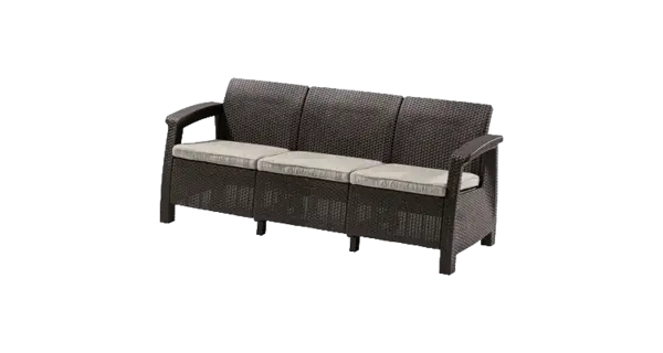 Canapea pentru gradina si terasa Keter Corfu Love Seat Max 258947 maro