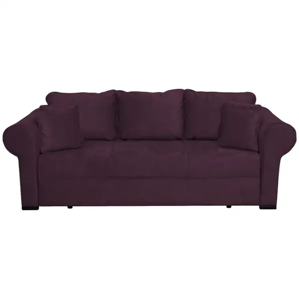 Canapea SEUL extensibila, 3 locuri, cu arcuri si lada depozitare, mov, 250x105x100 cm