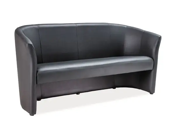 Canapea TM-3 piele ecologica negru/wenge EK14
