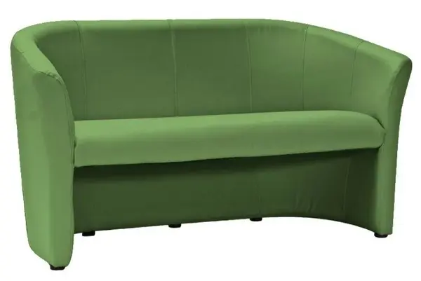 Canapea TM-3 piele ecologica verde/wenge EK11