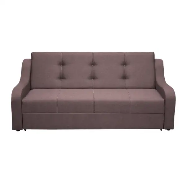 Canapea VALY II extensibila, 3 locuri, cu lada depozitare, mov, 215x90x95 cm