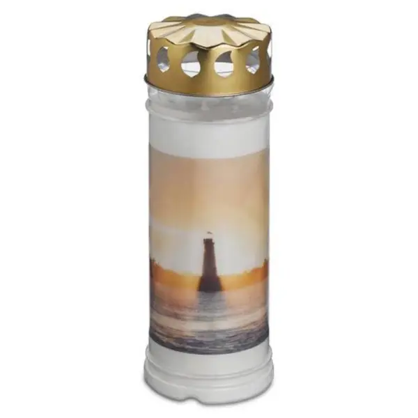 Candela Bolsius Alba din Plastic cu Capac 7 Zile Far