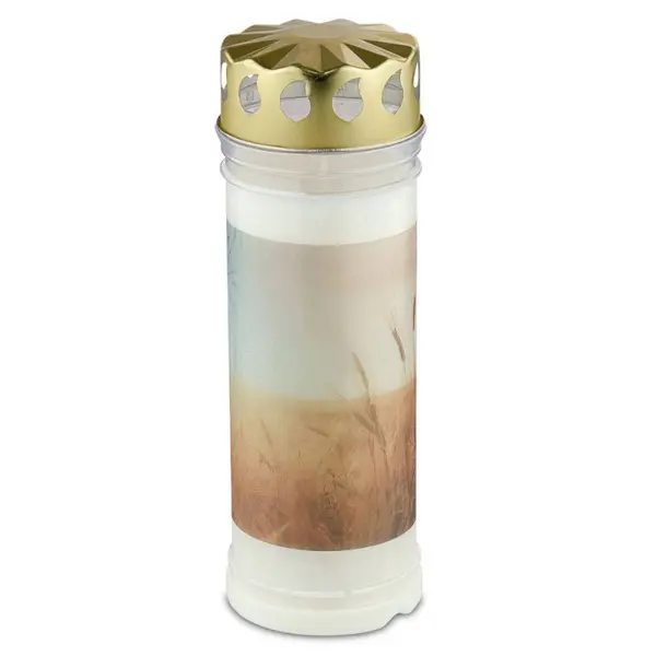 Candela Bolsius Alba din Plastic cu Capac 7 Zile Grau