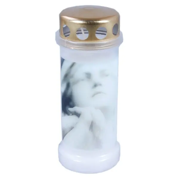 Candela Bolsius Nr. 6 cu Capac Ruga - Alb