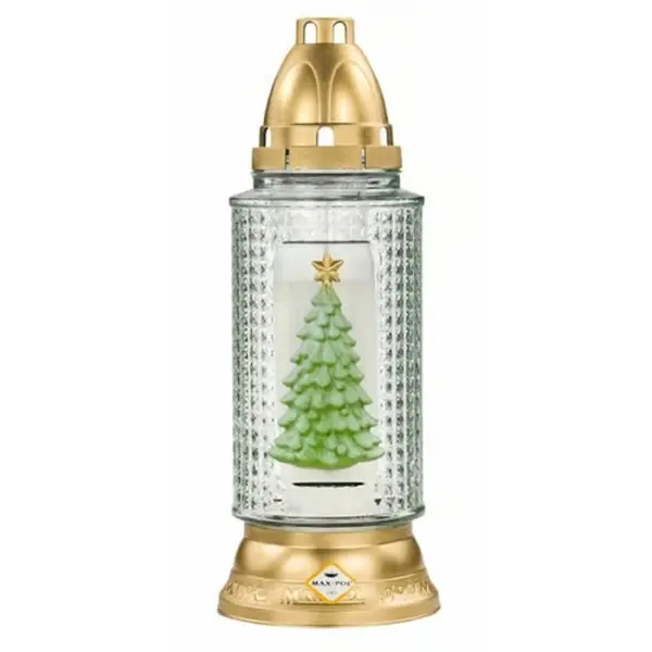 Candela de Craciun cu Bradut Verde