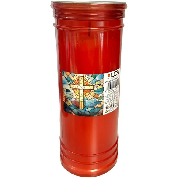 Candela de Culoare Rosie, Capac Anti-Vant