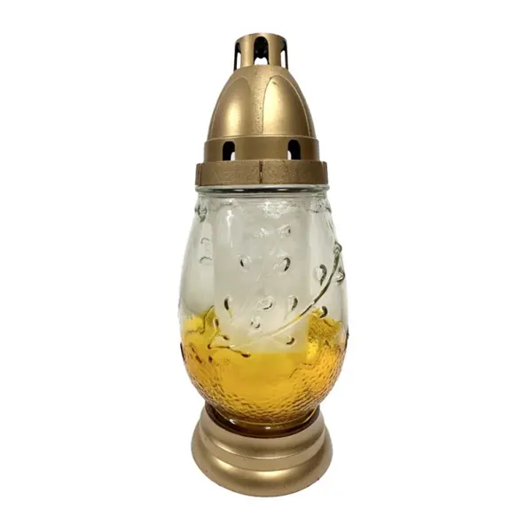 Candela din Sticla in Forma de Ou, 23.5 cm